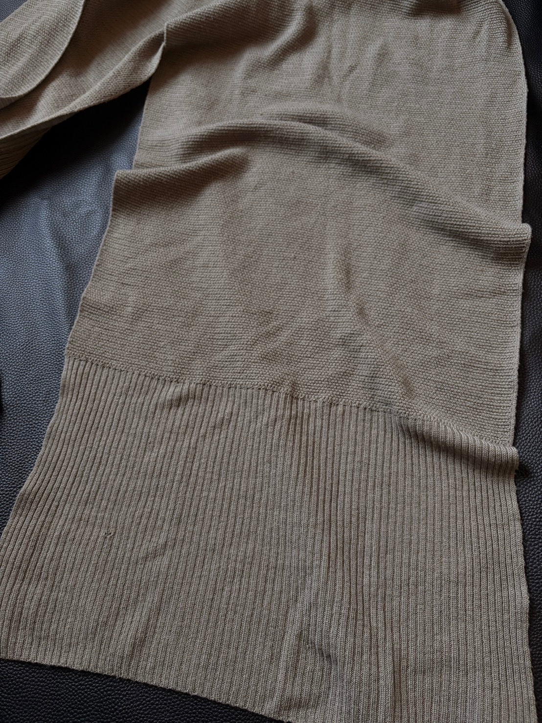 Rick Owens AW05 Merino Wool Draped Wrap Cardigan