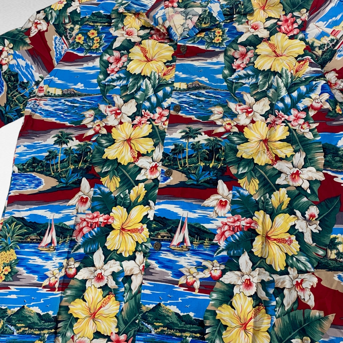 ROYAL CREATIONS Open Collar Shirt Size L