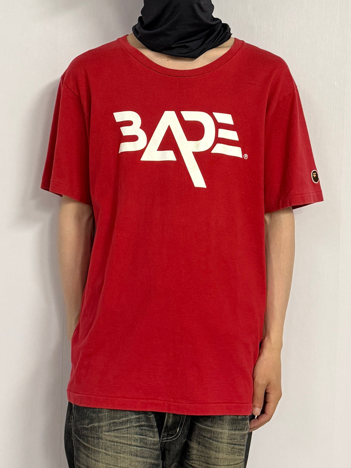 Bape A bathing ape Design Cotton T-Shirt Size L