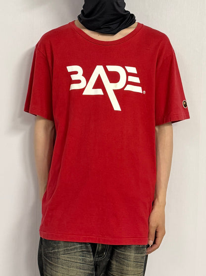 Bape A bathing ape Design Cotton T-Shirt Size L