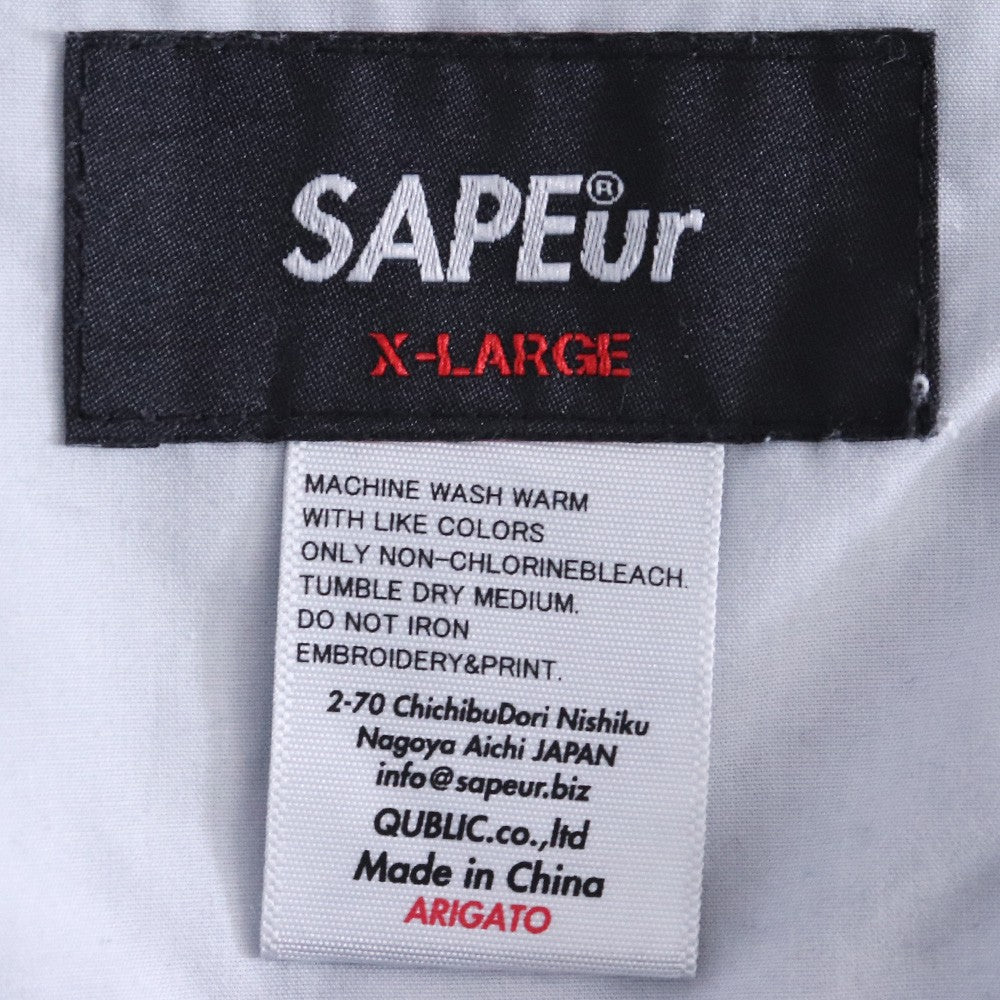 SAPEUR Denim Track Pants Black Size XL