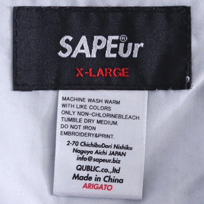 SAPEUR Denim Track Pants Black Size XL