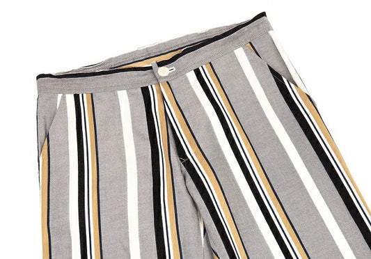 Y's 18SS Cotton Alternate Stripe Pants Gray Size 1