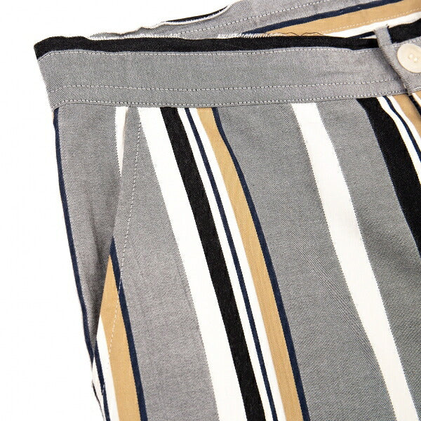 Y's 18SS Cotton Alternate Stripe Pants Gray Size 1