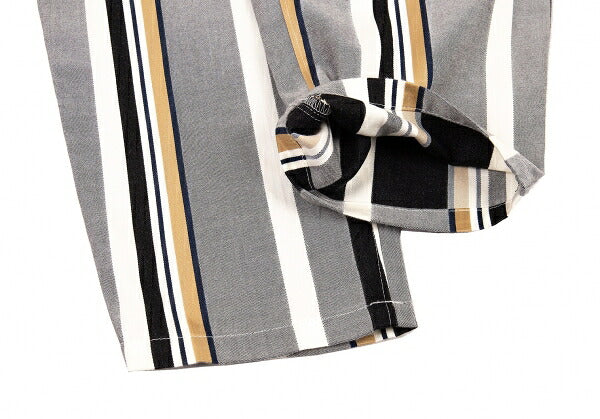 Y's 18SS Cotton Alternate Stripe Pants Gray Size 1