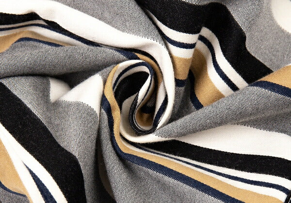 Y's 18SS Cotton Alternate Stripe Pants Gray Size 1