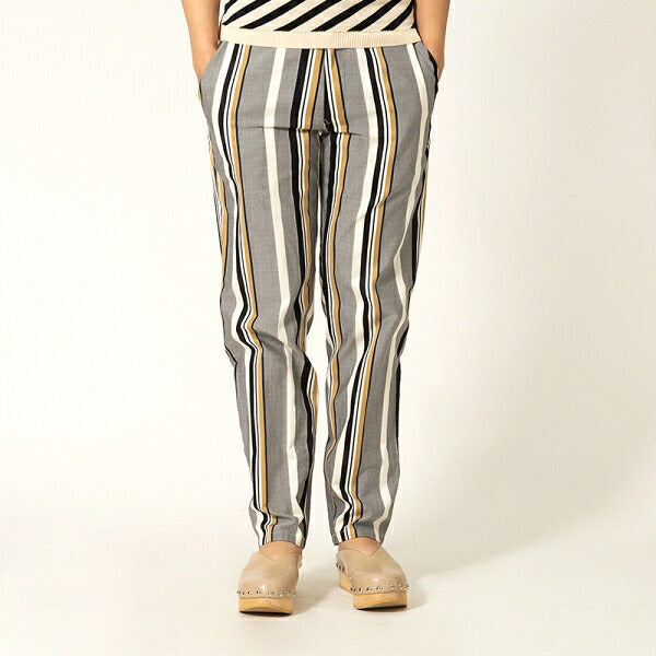 Y's 18SS Cotton Alternate Stripe Pants Gray Size 1