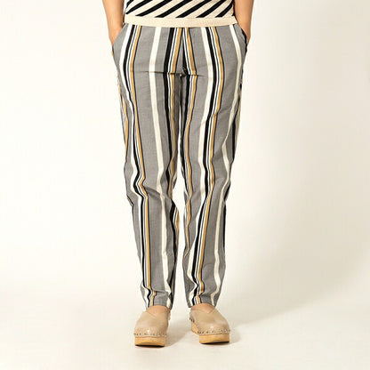 Y's 18SS Cotton Alternate Stripe Pants Gray Size 1