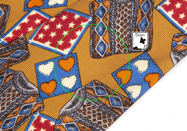 Jean Paul GAULTIER PARIS Silk Sweater Print Tie Brown Multi