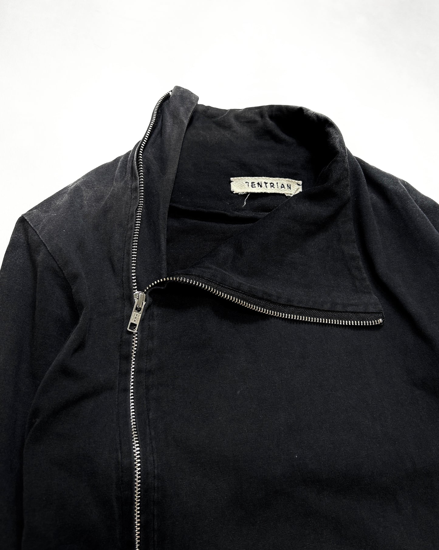 Lentrian Asymmetric Zip High Neck Jacket (F/W 2014) Size XS