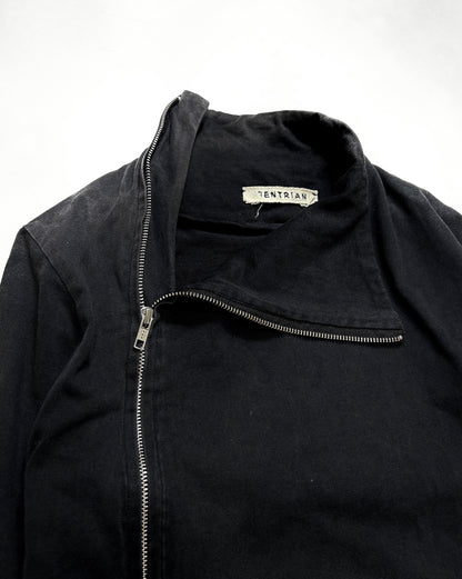 Lentrian Asymmetric Zip High Neck Jacket (F/W 2014) Size XS