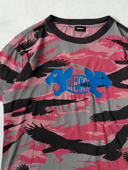 Diesel All-over Pattern T-Shirt Size S