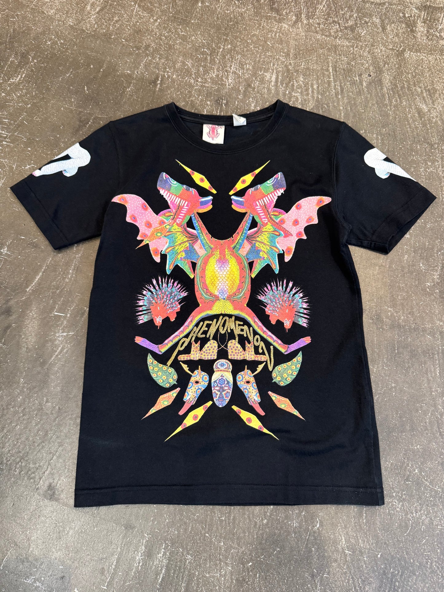 PHENOMENON Black Cotton T-Shirt Size XS