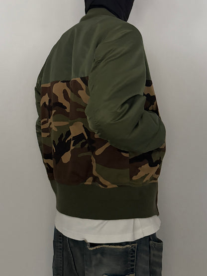 Swagger Multi Camo Nylon Jacket Size M
