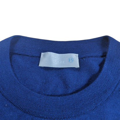 Dior Homme Bee Embroidered Crew Neck Wool Sweater Size XS