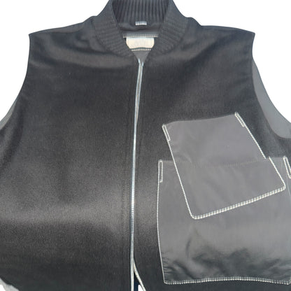 HERMÈS Cashmere 100% Bomber Zip Vest Size M