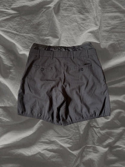 PRADA SS09 Virgin Wool Tailored Shorts Gray Size S