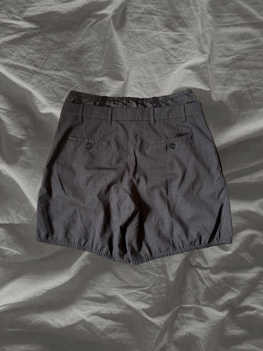 PRADA SS09 Virgin Wool Tailored Shorts Gray Size S