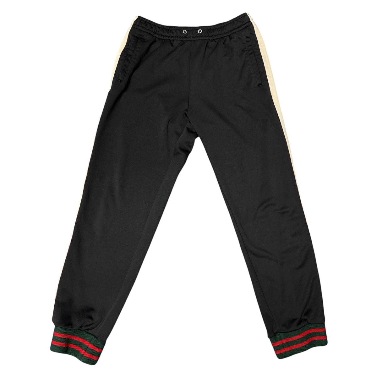 GUCCI Logo Tape Web Stripe Track Pants Sweatpants Size XS