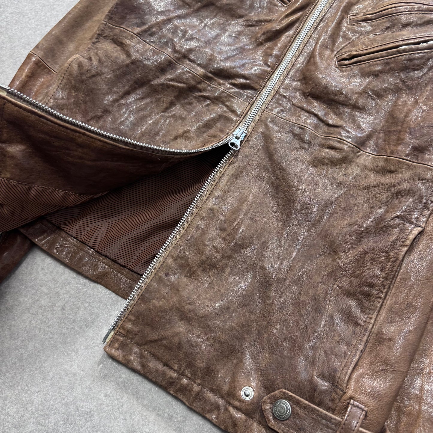 Tornado Mart Brown Long Sleeve Shirt Size S