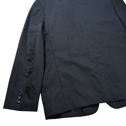 Comme des Garcons 92SS Black Wool Gabardine 2B Jacket Size M