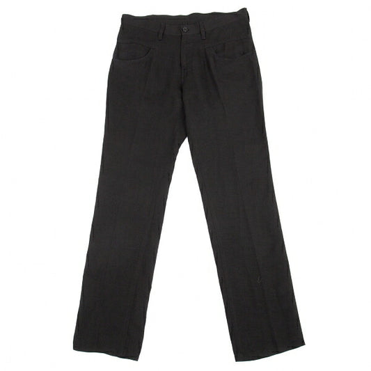 Y's Tencel Linen Straight Pants Black Size 2