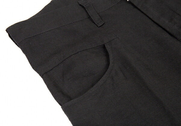 Y's Tencel Linen Straight Pants Black Size 2