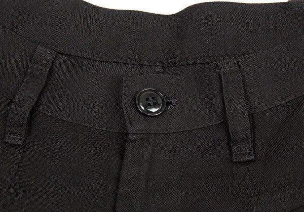 Y's Tencel Linen Straight Pants Black Size 2