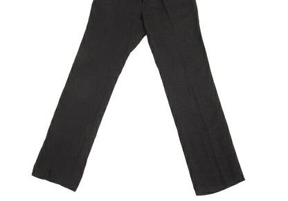 Y's Tencel Linen Straight Pants Black Size 2