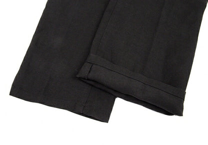 Y's Tencel Linen Straight Pants Black Size 2