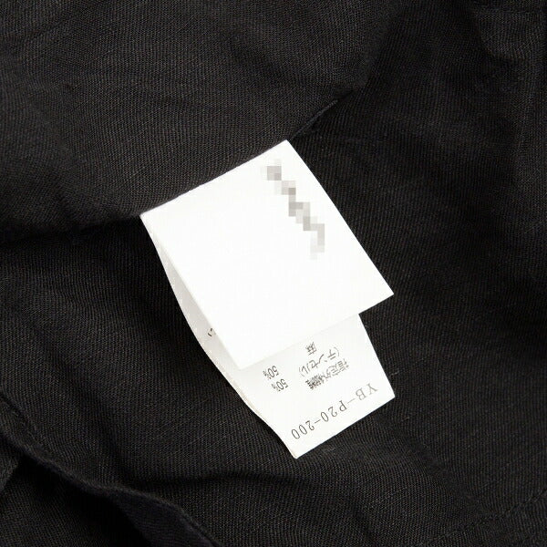 Y's Tencel Linen Straight Pants Black Size 2