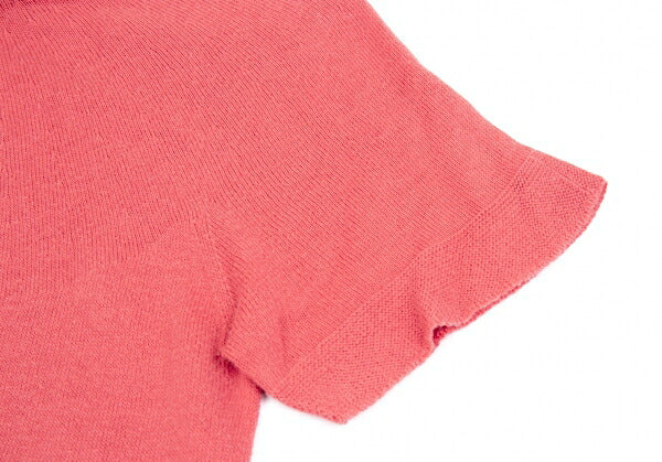 ISSEY MIYAKE HaaT Cotton Knit Polo Shirt Pink Size 2