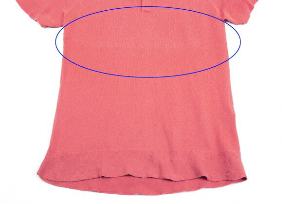 ISSEY MIYAKE HaaT Cotton Knit Polo Shirt Pink Size 2
