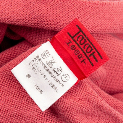 ISSEY MIYAKE HaaT Cotton Knit Polo Shirt Pink Size 2