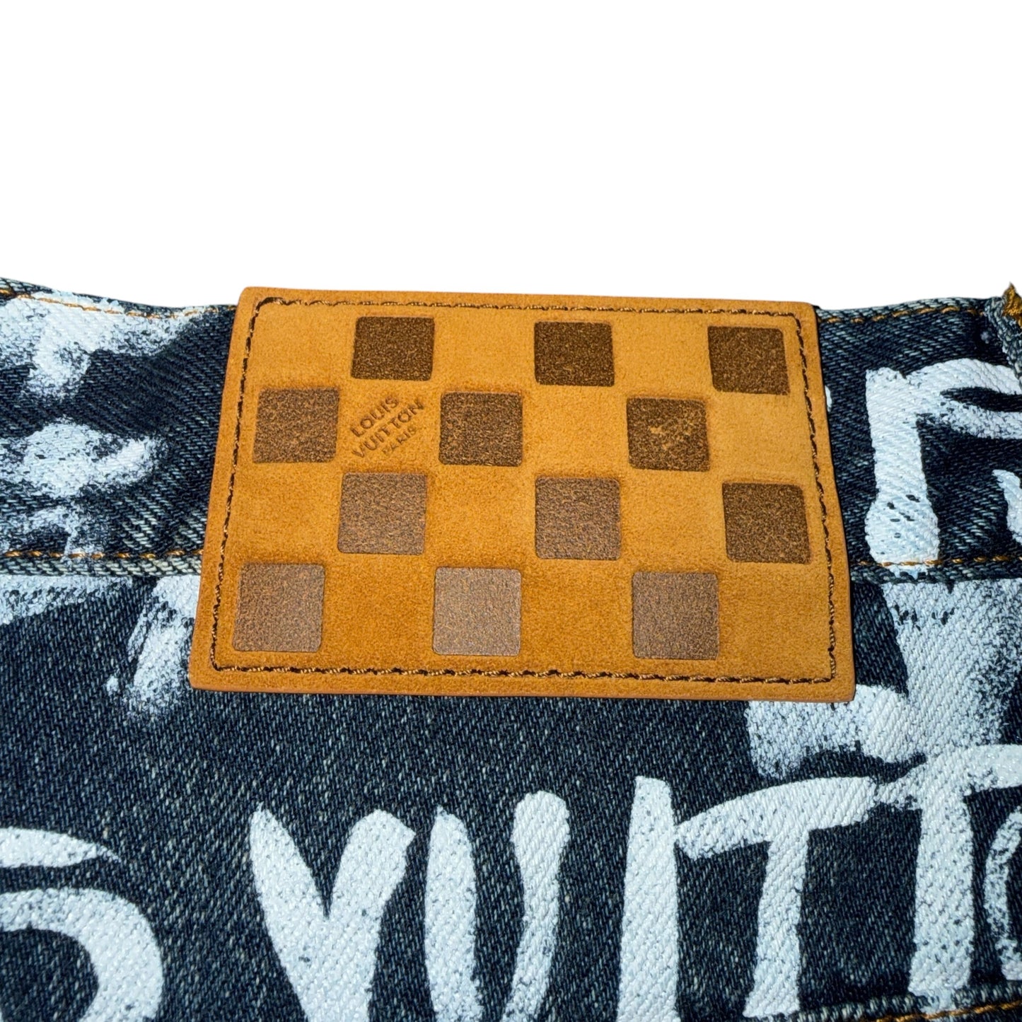 LOUIS VUITTON 25AW NIGO x Pharrell Denim Pants Size 30