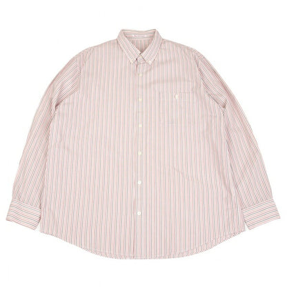 Papas Cotton Button-Down Stripe Shirt Pink Size 52LL