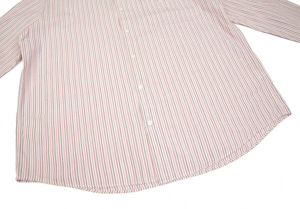 Papas Cotton Button-Down Stripe Shirt Pink Size 52LL