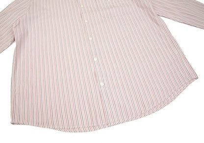 Papas Cotton Button-Down Stripe Shirt Pink Size 52LL