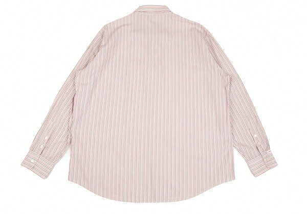 Papas Cotton Button-Down Stripe Shirt Pink Size 52LL