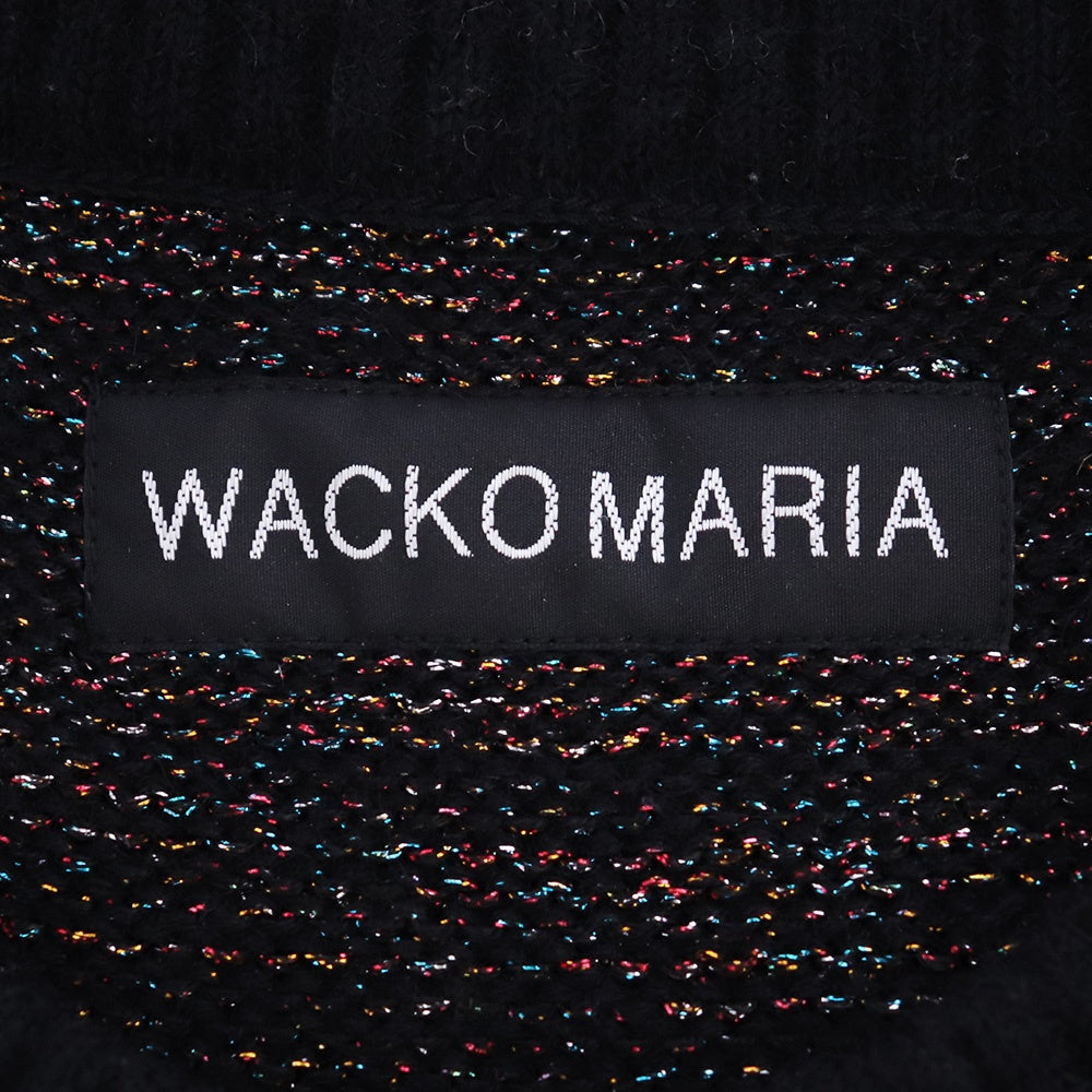 WACKO MARIA Glitter Mohair Knit Sweater Black Size S