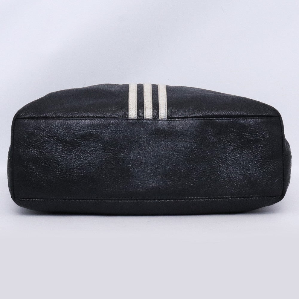 BALENCIAGA × ADIDAS North-South Leather Bag Black Size F
