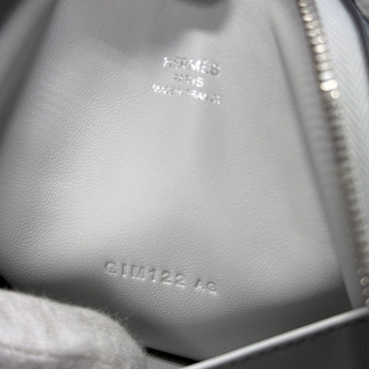 HERMES Mini Bolide 1923 Metallic Chevre Bag Size ONE SIZE