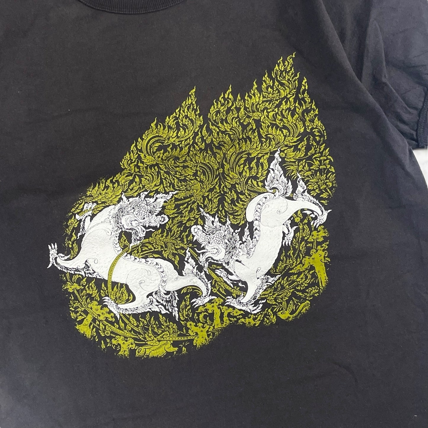 unknown Print T-Shirt Gray Size S