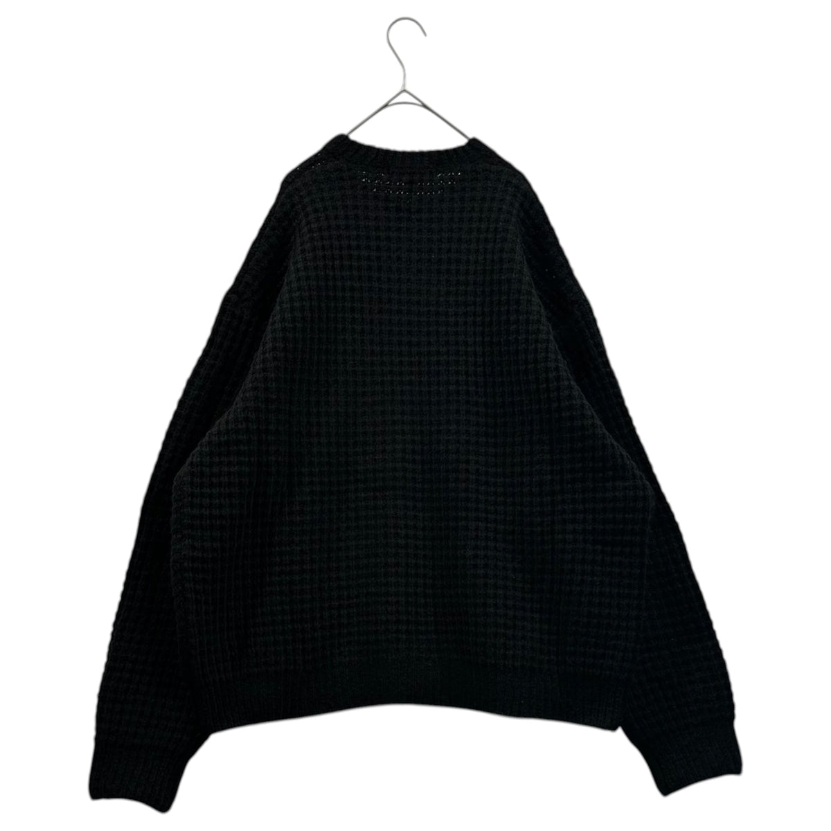 SUPREME 25AW Small Box Logo Waffle Sweater Black Size XL