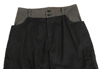 Y's Panel Knee-Tuck Tapered Pants Black Size 1