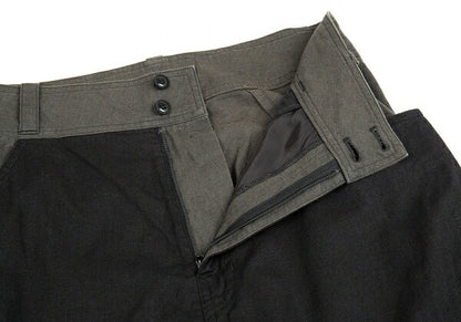 Y's Panel Knee-Tuck Tapered Pants Black Size 1