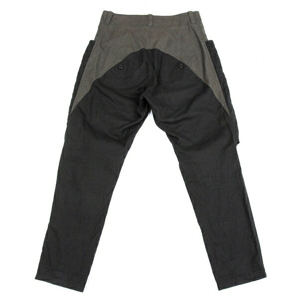 Y's Panel Knee-Tuck Tapered Pants Black Size 1