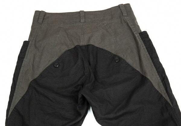 Y's Panel Knee-Tuck Tapered Pants Black Size 1