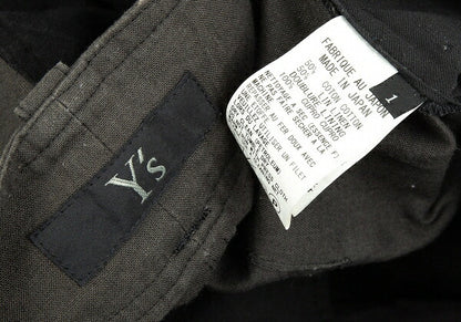 Y's Panel Knee-Tuck Tapered Pants Black Size 1
