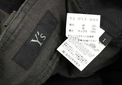 Y's Panel Knee-Tuck Tapered Pants Black Size 1